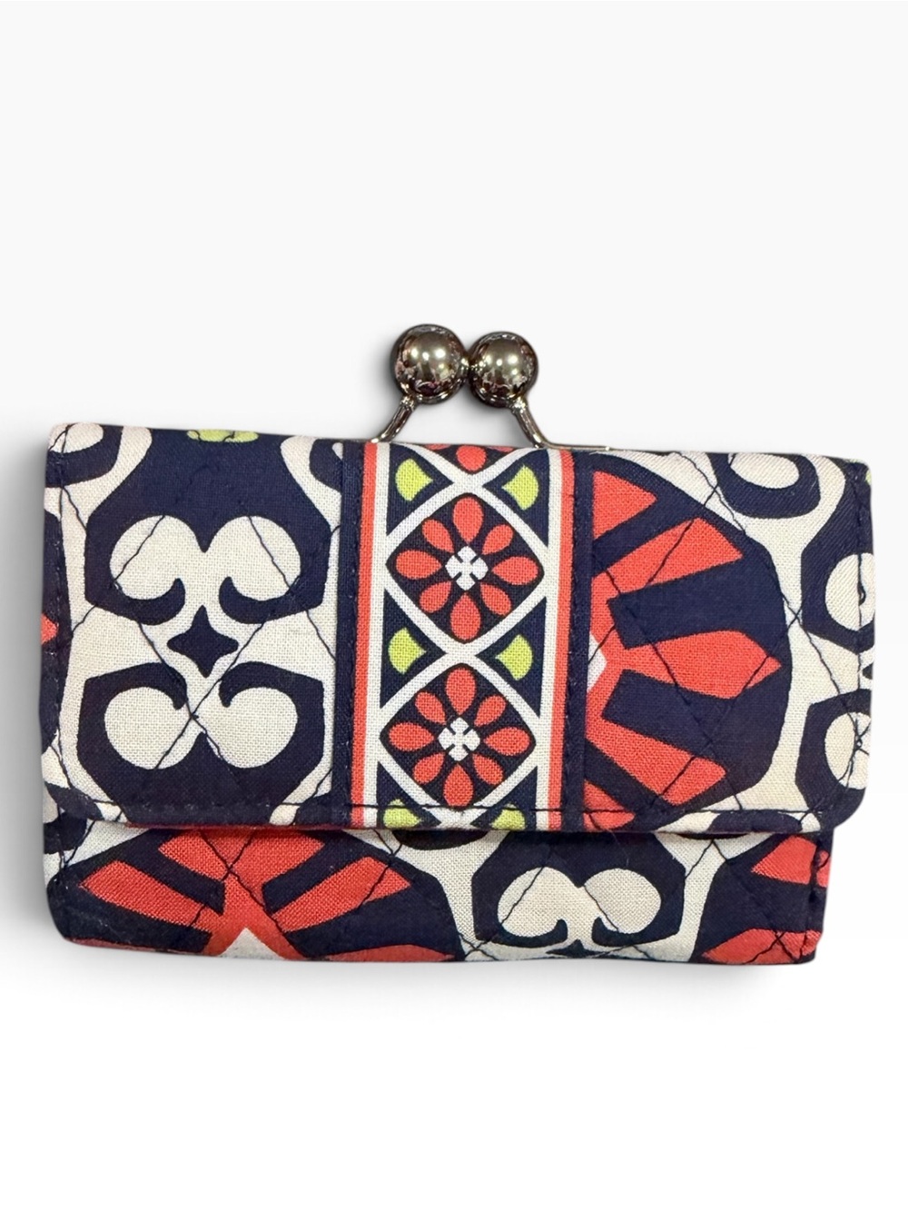Vera Bradley Sun Valley Kisslock Wallet Bifold